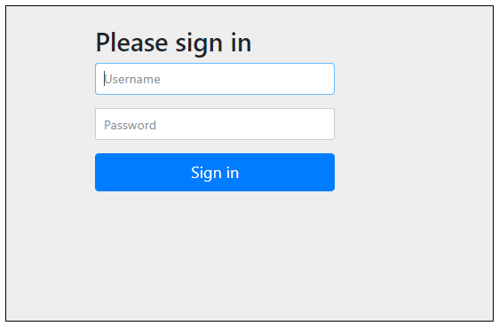 spring security login page