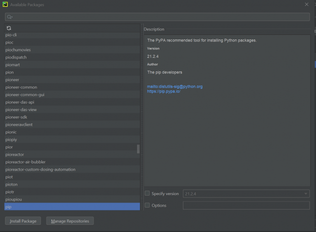 How to install numpy in PyCharm on Windows