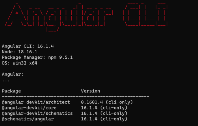 Angular cli - checking angular version